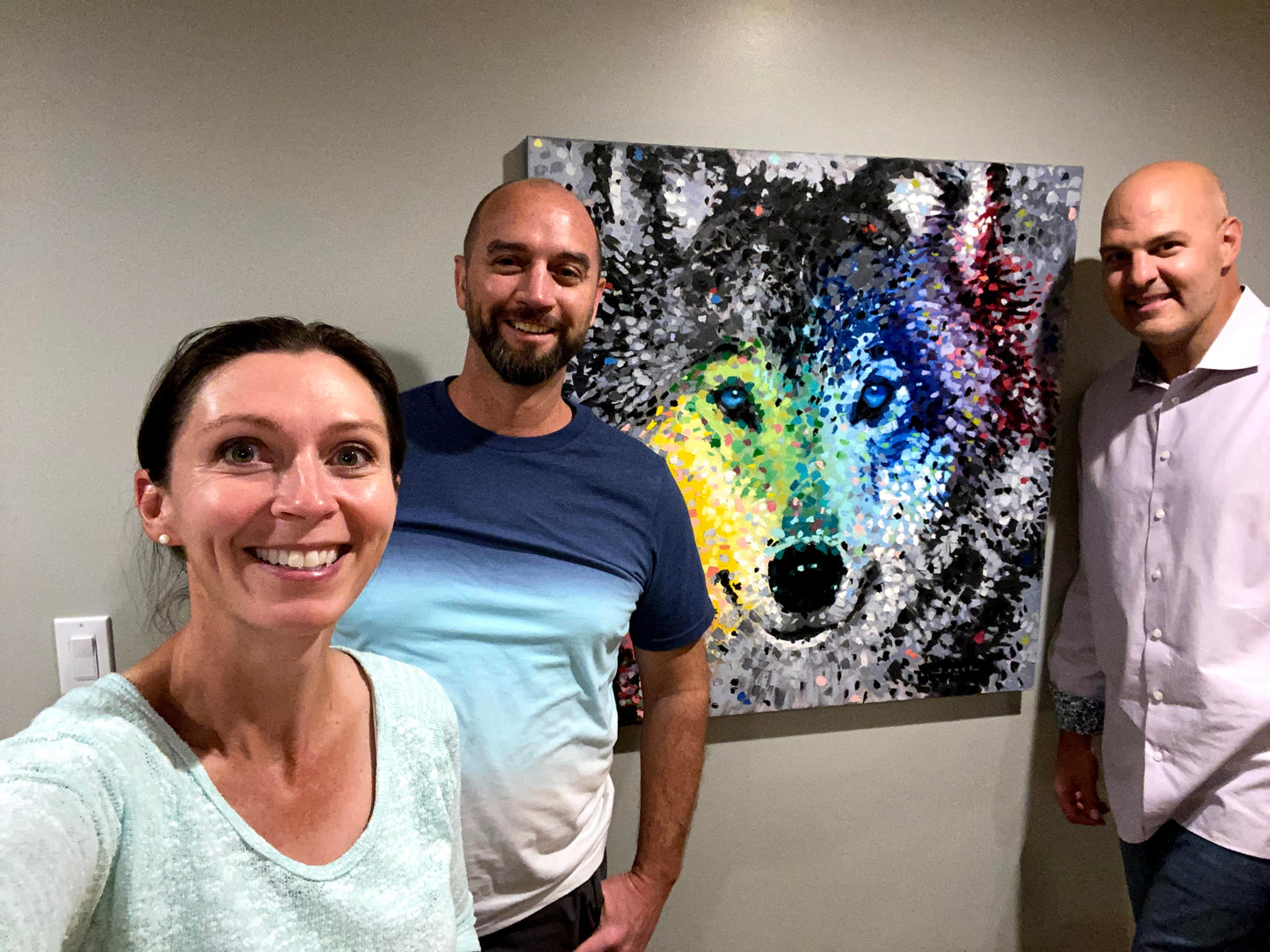 Amazing couple who bought the painting