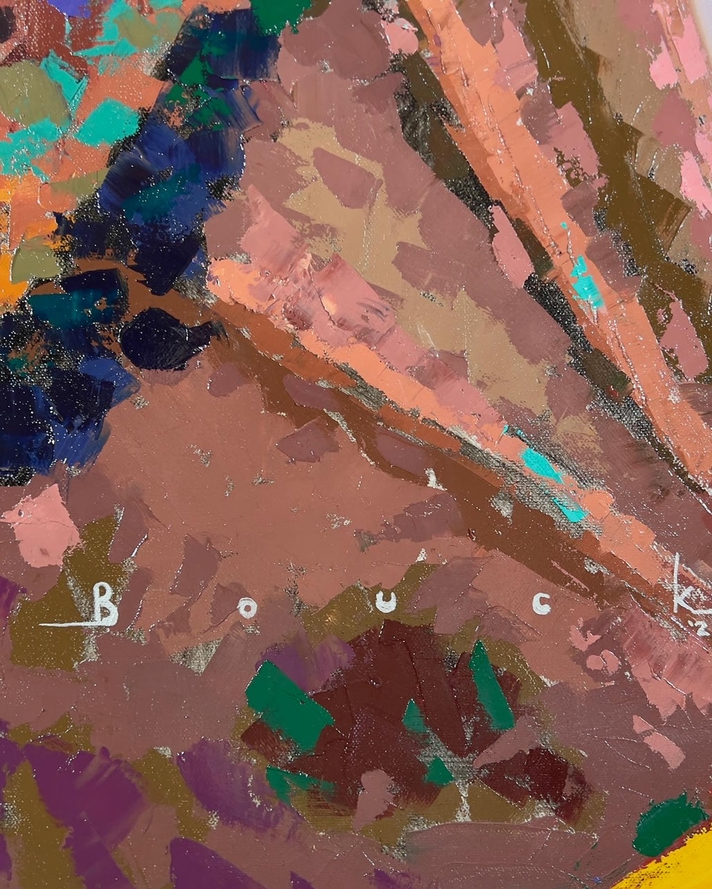Another cutaway of the painting to show the close up strokes