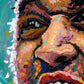 This is a cutaway section of the painting of former Utah Jazz player